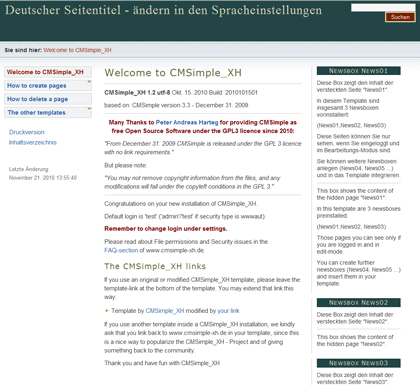 CMSimple_XH Content Management System