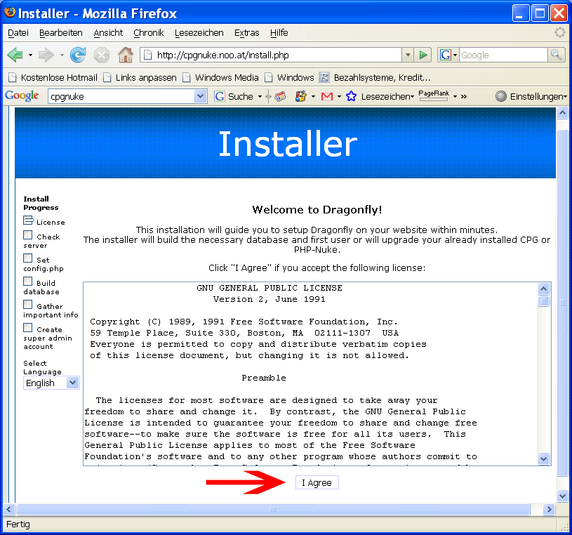 Installationsprogramm