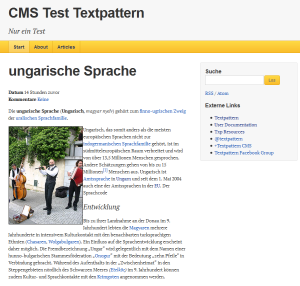 Textpattern CMS Front