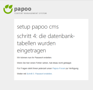 Papoo Passwort