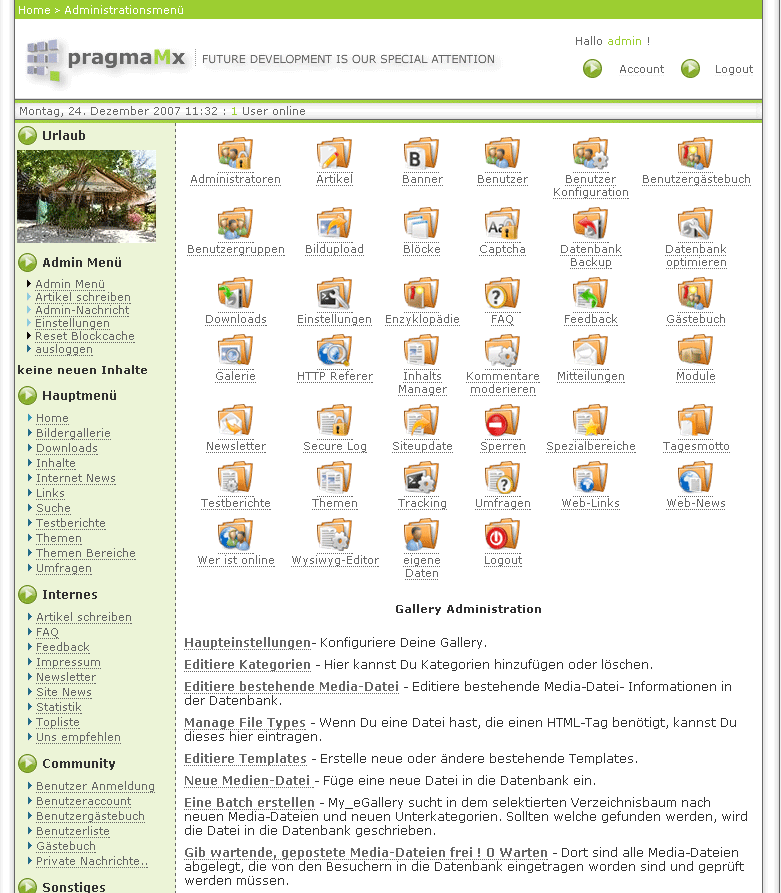 Bilder Gallery Modul