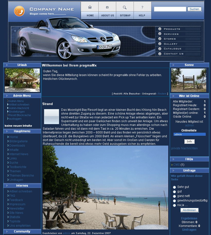 mx-blue-car Layout / Themes