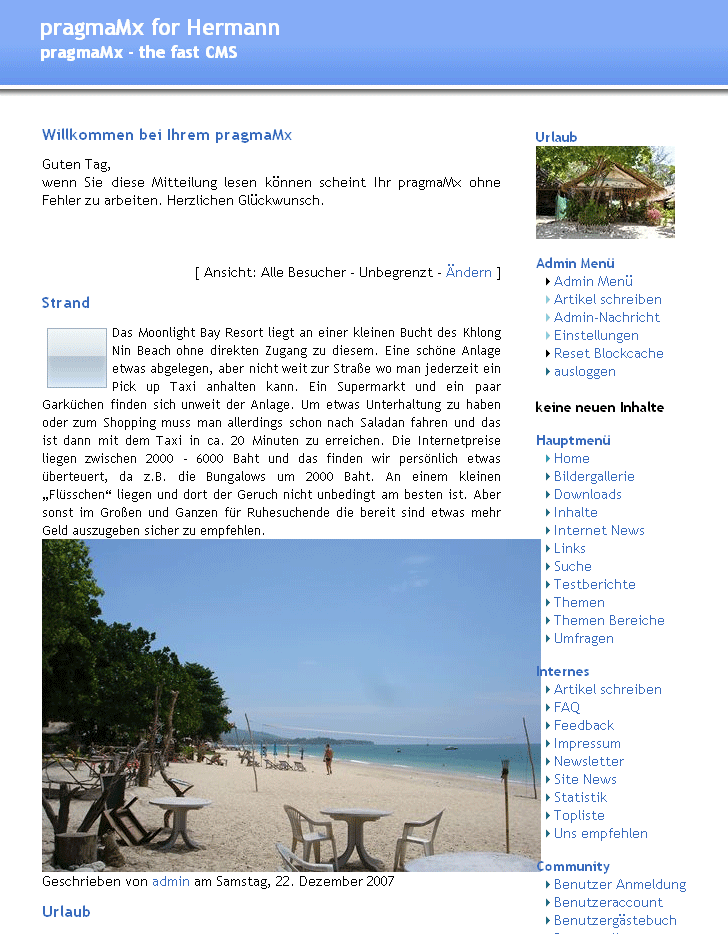 mx-bluefreedom Layout / Themes