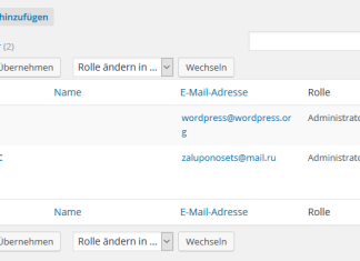 WordPress Hackerangriff durch zaluponosets@mail.ru wordpress-administrator