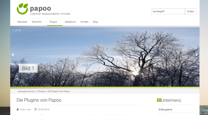 Papoo Content Management System Papoo Content Management System